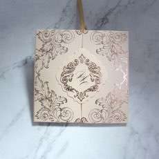 Pocket Invitation Card Square Champagne Card Wedding Invitation Card Customized 